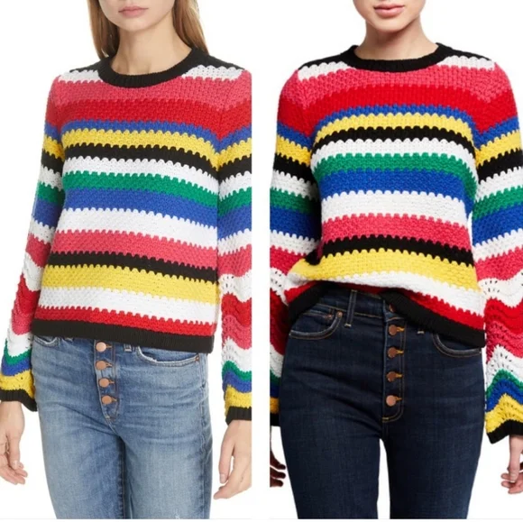 ALICE + OLIVIA Striped Sweater - Picture 4 of 5